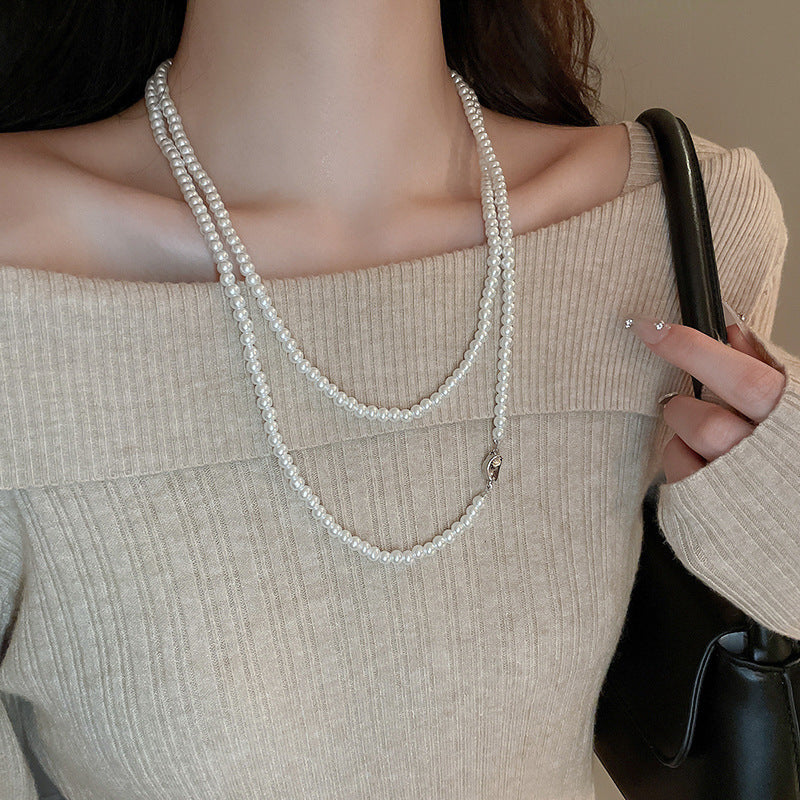 Luxury Long Pearl Necklace