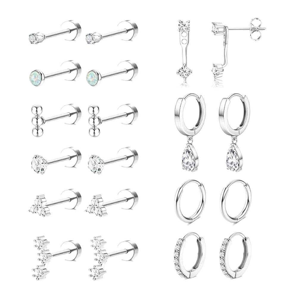 Multi Flat Back Earring
