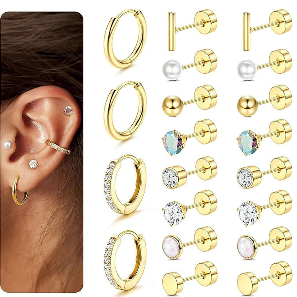 Multi Flat Back Earring