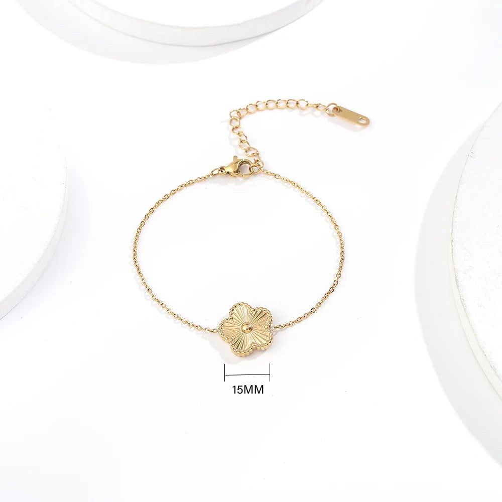 Vintage Clover Bracelet, Necklace and Earring