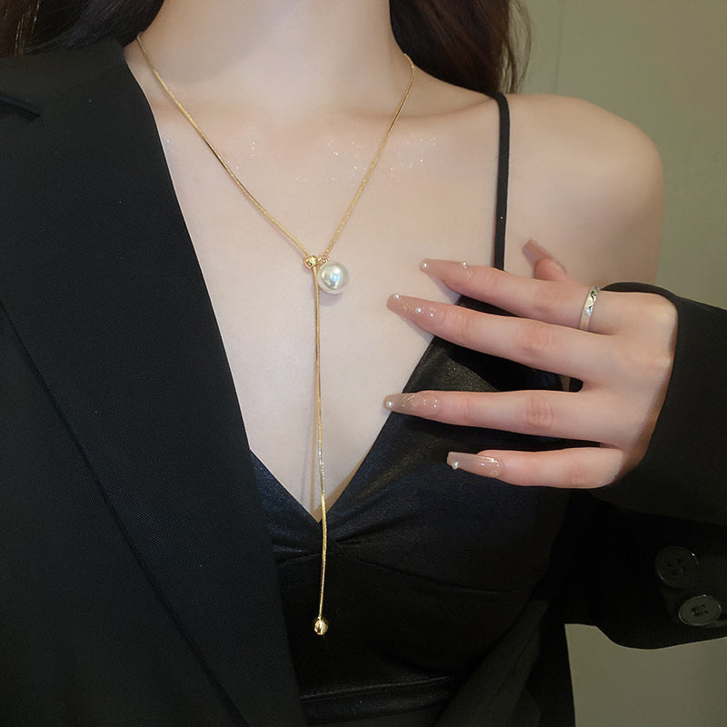 Luxury Long Pearl Necklace