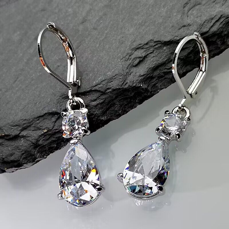 Independent website Amazon new products European and American fashion drop-shaped earrings ins Korean version of Haoshi earrings