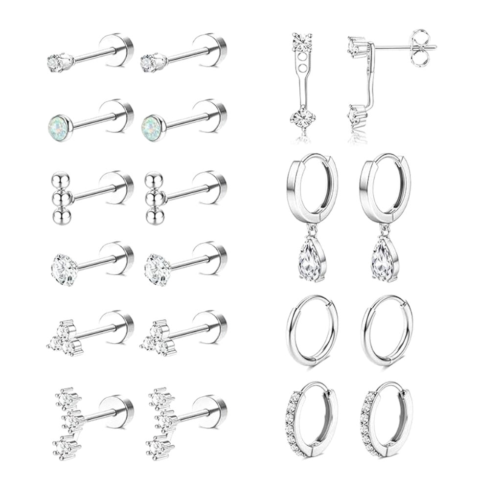Multi Flat Back Earring