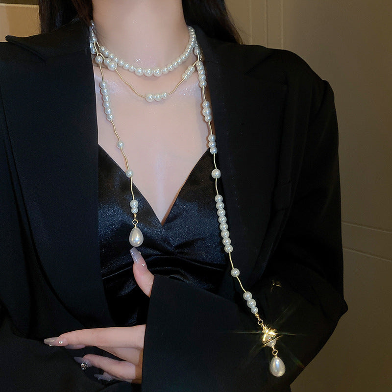 Luxury Long Pearl Necklace