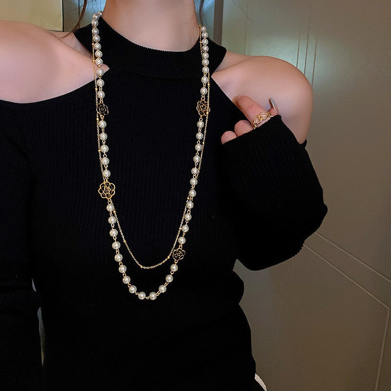 Luxury Long Pearl Necklace