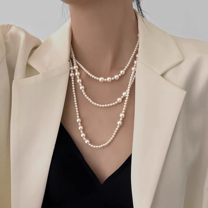 Luxury Long Pearl Necklace