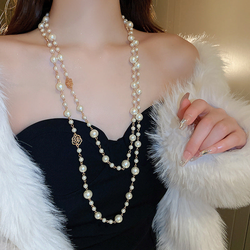 Luxury Long Pearl Necklace