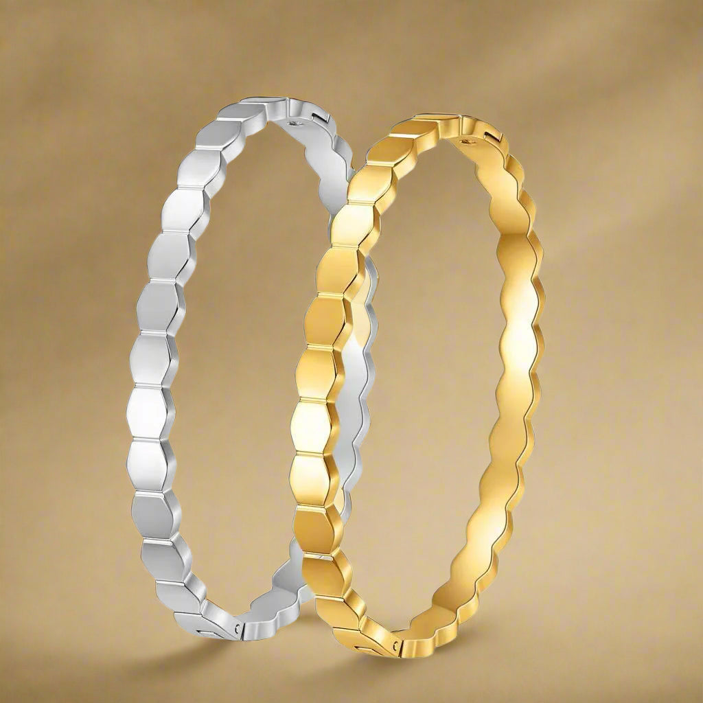 Elegant Honeycomb Bracelet