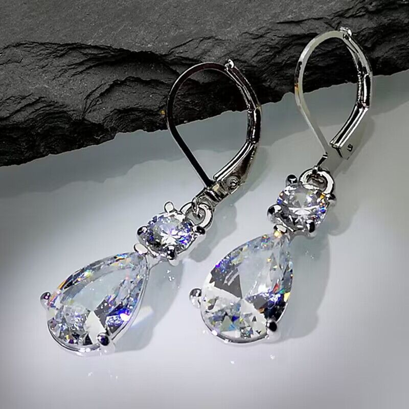 Independent website Amazon new products European and American fashion drop-shaped earrings ins Korean version of Haoshi earrings
