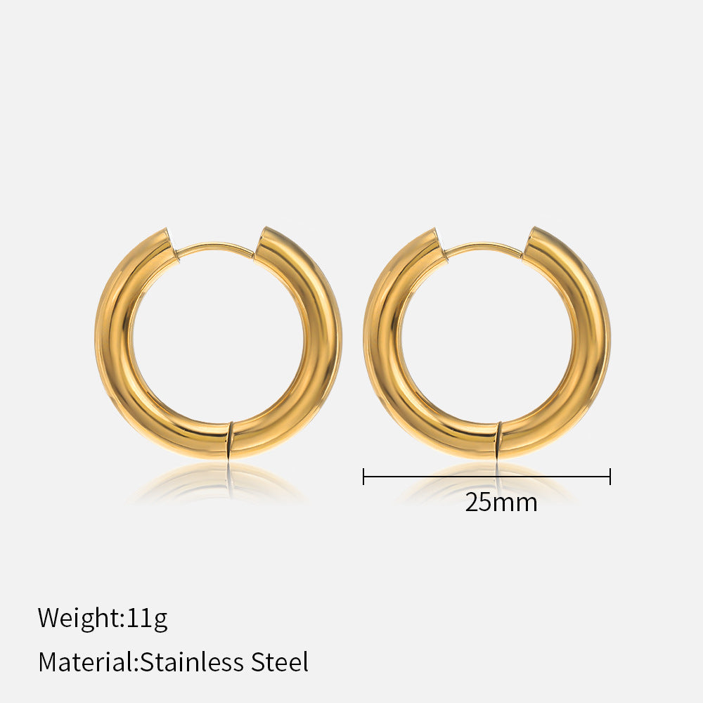 Minimalist Gold Hoop Earrings