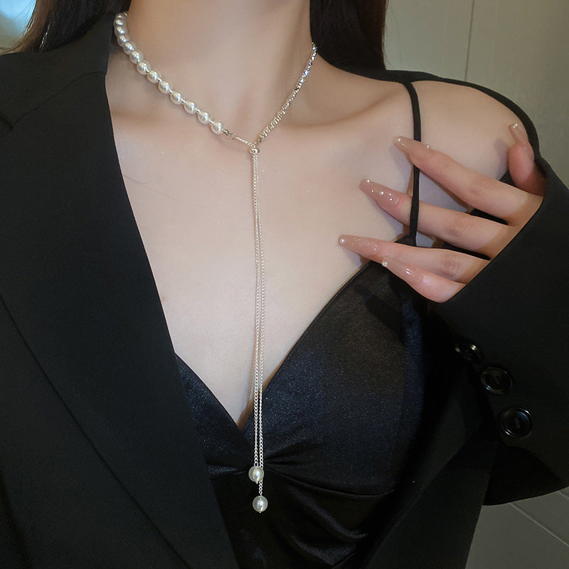 Luxury Long Pearl Necklace