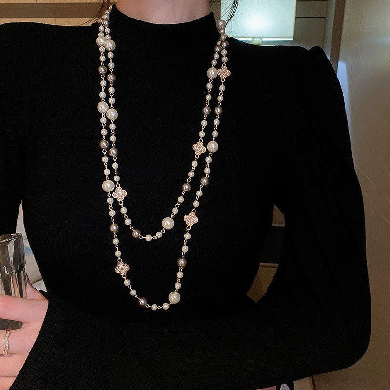 Luxury Long Pearl Necklace