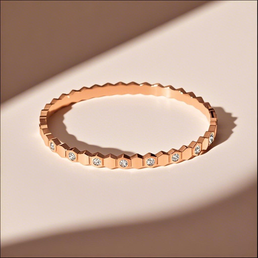 Elegant Honeycomb Bracelet