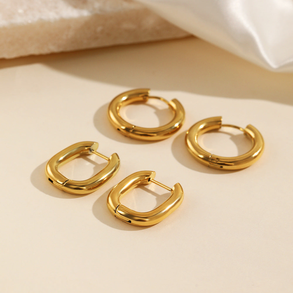 Minimalist Gold Hoop Earrings