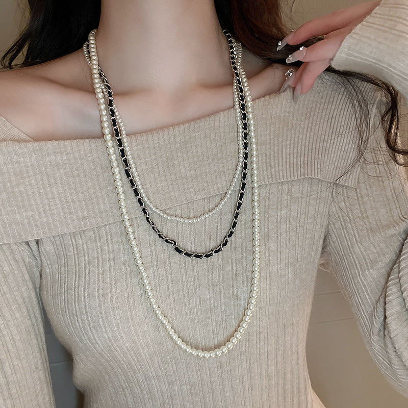 Luxury Long Pearl Necklace