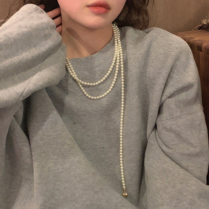 Luxury Long Pearl Necklace