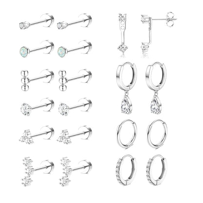 Multi Flat Back Earring