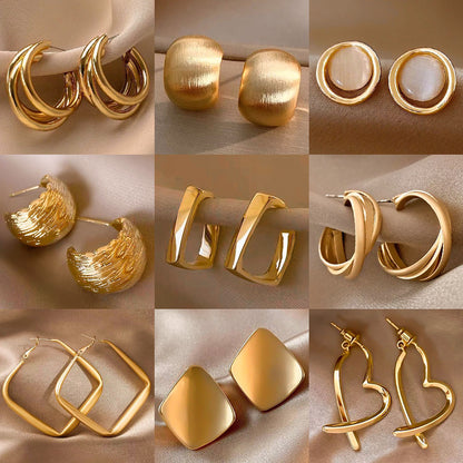 Gold Vintage Earrings