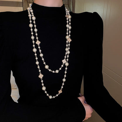 Luxury Long Pearl Necklace