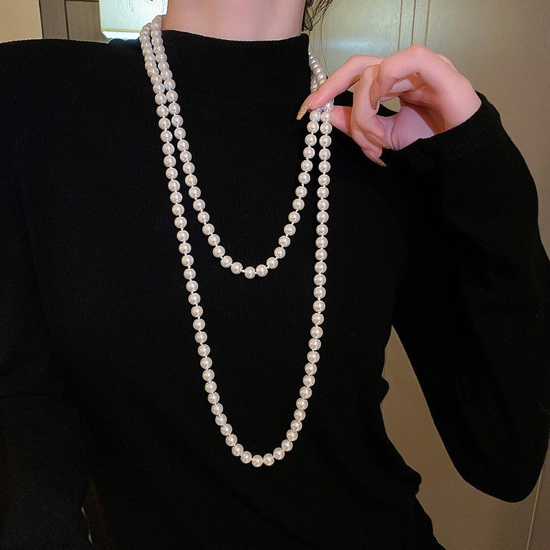Luxury Long Pearl Necklace