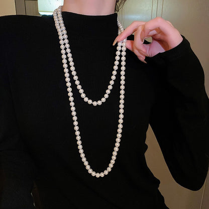 Luxury Long Pearl Necklace
