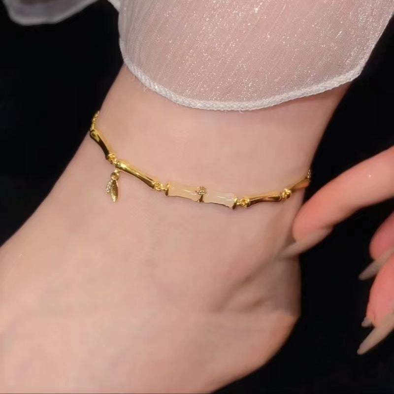 Bamboo Anklet and Bracelet