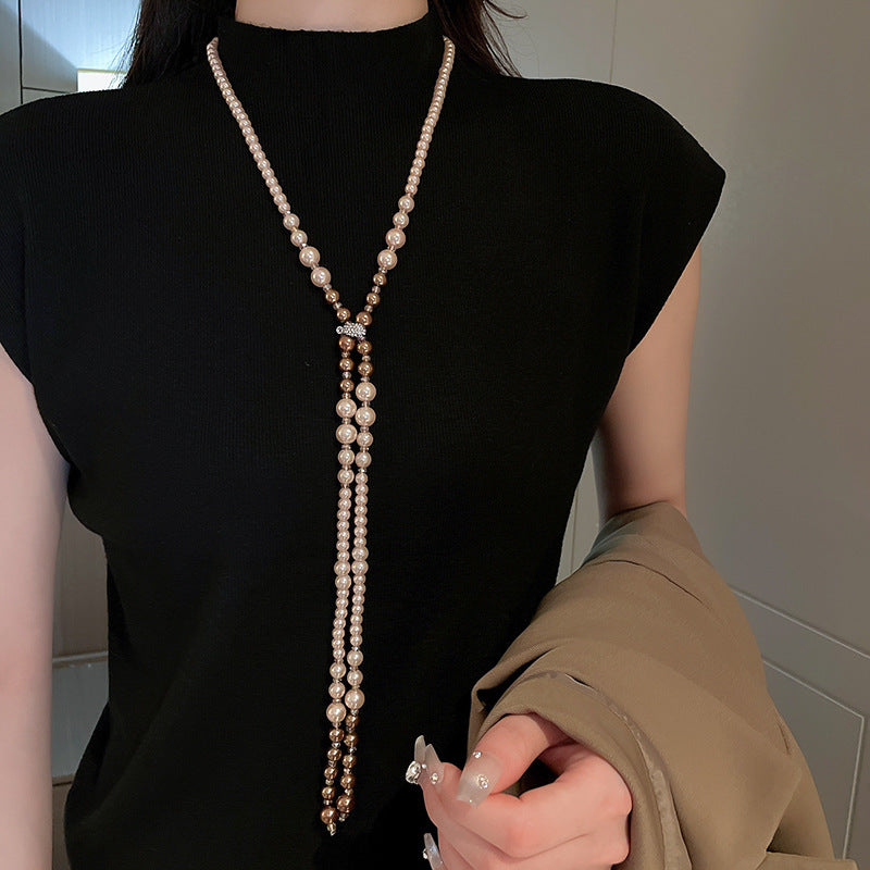 Luxury Long Pearl Necklace