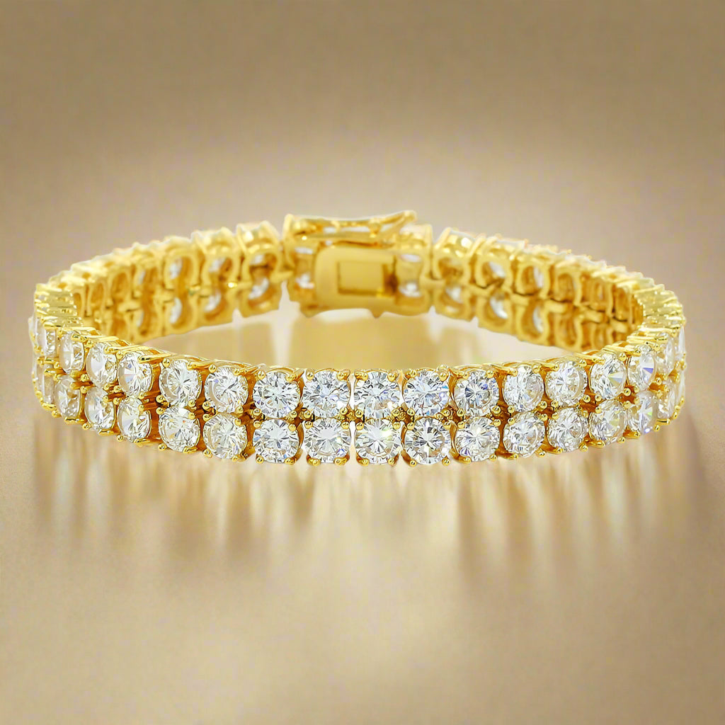 Copper Micro Inlaid Zircon Bracelet