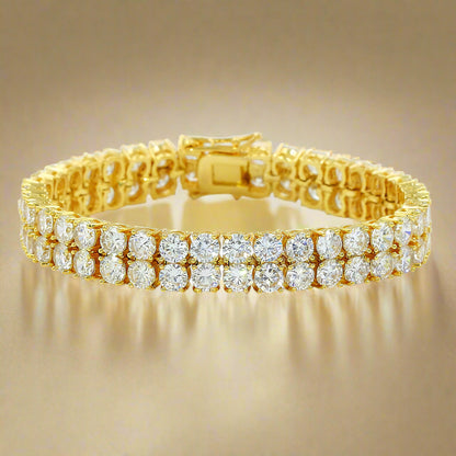 Copper Micro Inlaid Zircon Bracelet