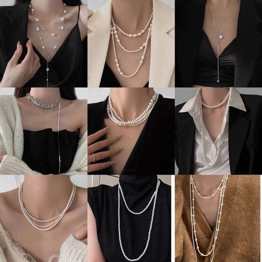 Luxury Long Pearl Necklace