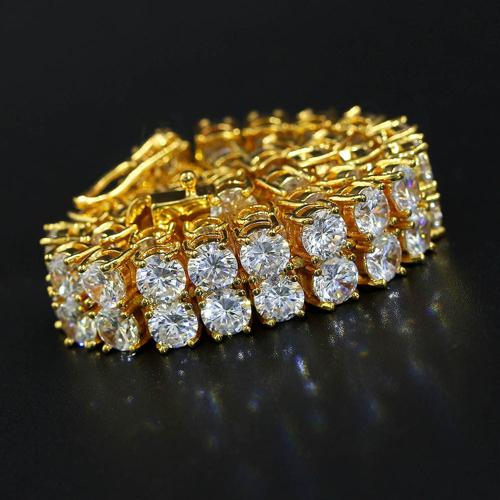 Copper Micro Inlaid Zircon Bracelet