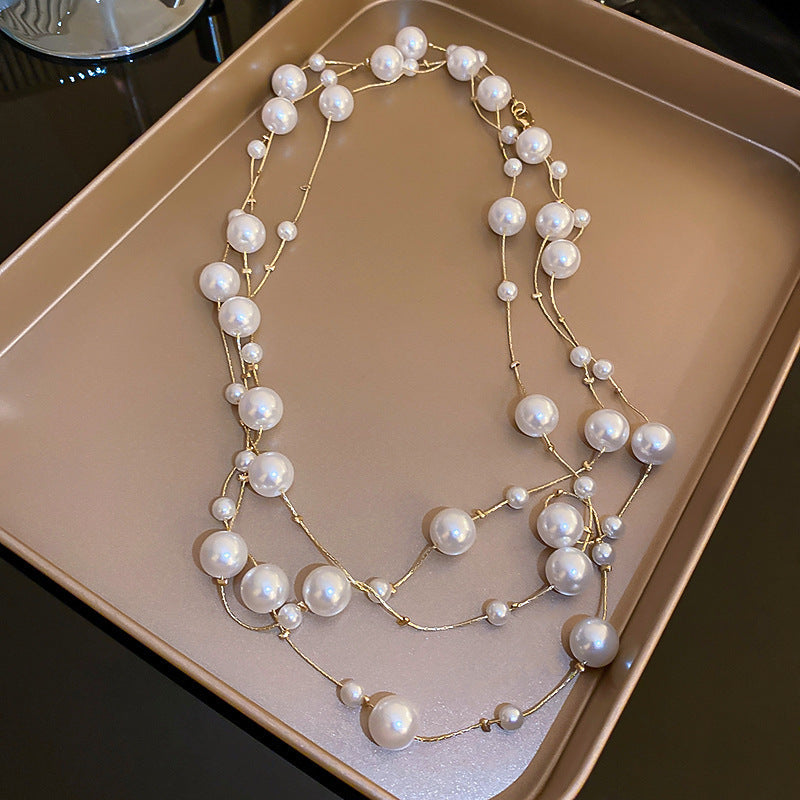 Luxury Long Pearl Necklace