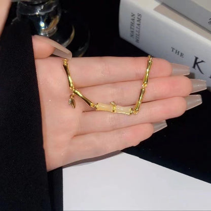 Bamboo Anklet and Bracelet