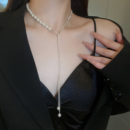 Luxury Long Pearl Necklace
