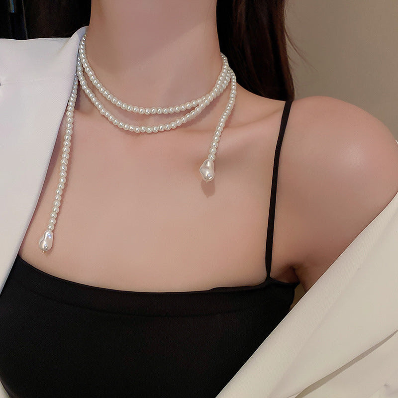 Luxury Long Pearl Necklace