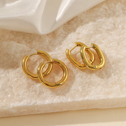 Minimalist Gold Hoop Earrings