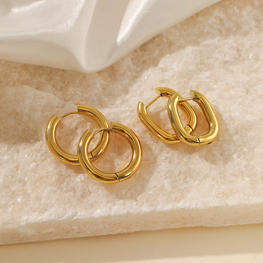 Minimalist Gold Hoop Earrings