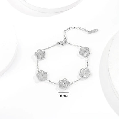 Vintage Clover Bracelet, Necklace and Earring