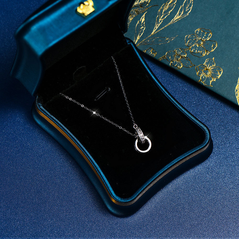 Double Ring Necklace