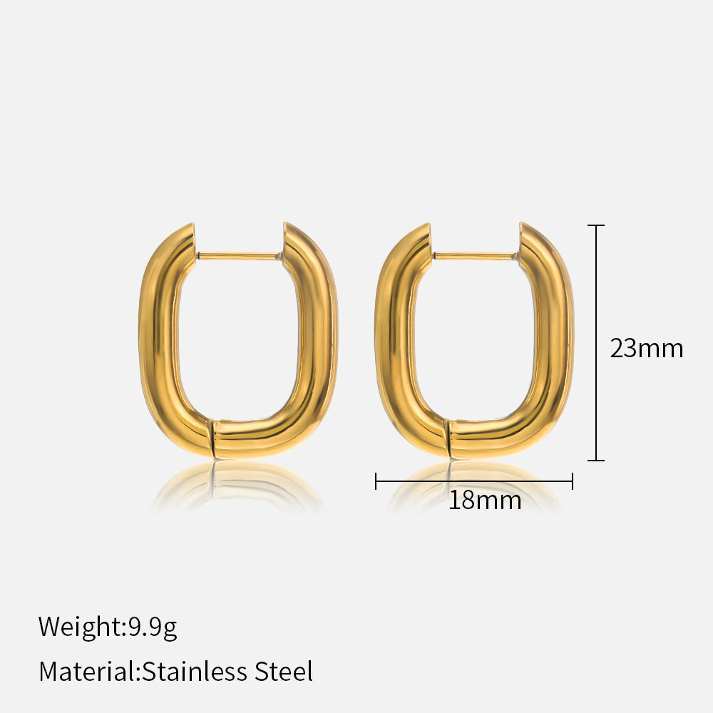 Minimalist Gold Hoop Earrings