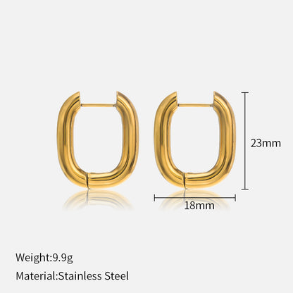 Minimalist Gold Hoop Earrings