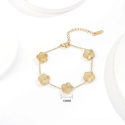 Vintage Clover Bracelet, Necklace and Earring